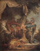 Francois Boucher Mucius Scaevola putting his hand in the fire china oil painting artist